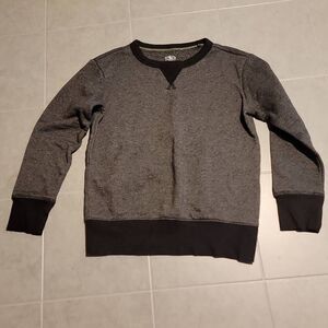 Athletic Works Boys Long Sleeve Two Tone Grey Sweater Small 6/7